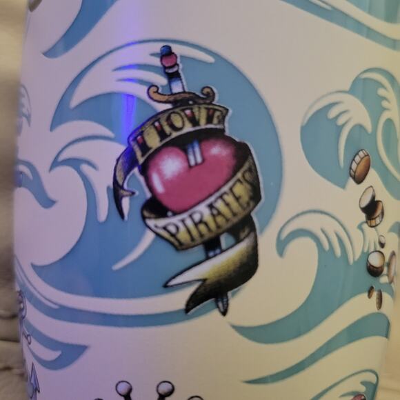 Disney Pirates of the Caribbean Coffee Cup Sailors Beware Tail for a Handle - Picture 5 of 10